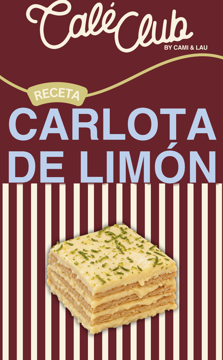 Portada del recetario Carlota de limón de Calé Club